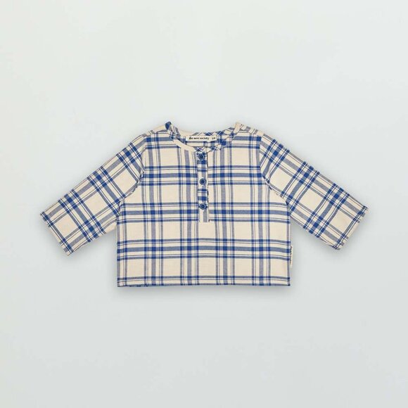 Jean Baby Shirt - Blue Check - Picture 1 of 1